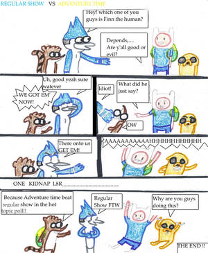 Adventure Time Regular Show Porn - Regular show vs Adventure Time by G-Dragon9787 on DeviantArt