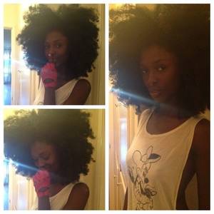 kinky black head - Grow your hair faster and natural. Learn how here.