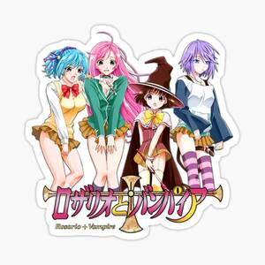 Anime Rosario Vampire Ruby Toujou Porn - Rosario Vampire Stickers for Sale | Redbubble