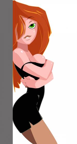 Kim Possible Porn Black - Kim Possible posing in cut black dress (which barely covers her nice tits  btw) | Kim Possible porn