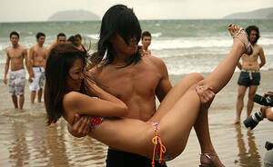 naked beach vacation - Hot shots in Tanjung Aru Beach - MySabah.com