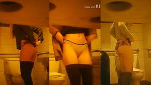 college thong voyeur - 3 College Babes in Public Toilet (Nose Blowing, Thongs) - ThisVid.com