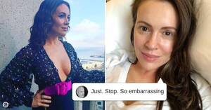 Alyssa Milano Nude Blowjob - Fans Are Angry After Alyssa Milano Claims She's Trans, A Person Of Color  And A Gay Man