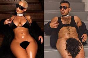 Amber Rose - AmberRoseChallenge Goes Viral After Her Bottomless Pic Gets Deleted