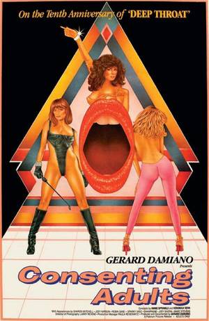 1960s Porn Posters - Poster for Consenting Adults by Gerard Damiano (famous for Deep Throat and  The Devil in Miss Jones); the retro design mixed with brazen sexuality is  typical ...