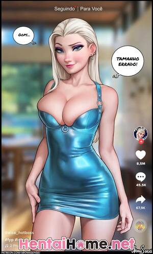 cartoon porn heroes elsa - O novo vestido de Elsa - Cartoon PornÃ´ - Hentai Home