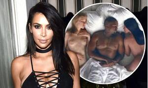 Kim K Lesbian Porn - Kim Kardashian never saw the final edit of Kanye West's Famous music video  | Daily Mail Online