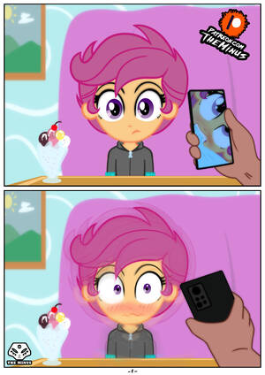 Mlp Scootaloo Solo - 3003071 - suggestive, artist:theminus, scootaloo, human, equestria girls,  g4, blushing, comic, cropped porn, implied lolicon, implied porn, implied  sex, male, male pov, offscreen character, offscreen male, pov - Derpibooru