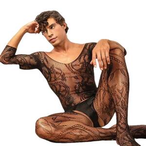 Male Bodystocking Porn - Fetish Underwear for Men Body Stockings Man Fishnet Bodysuits Crotchless  Lingerie Sissy Jumpsuit Male Erotic Porno Sleepwear : Amazon.co.uk: Health  & Personal Care