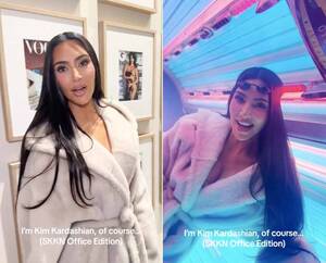 Kim K Lesbian Porn - Kim Kardashian faces backlash for her 'I'm Kim Kardashian, of course'  TikTok video