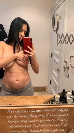 bella twins boobs - Nikki Bella's Topless Selfies Reveal Changing Pregnancy Body