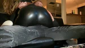 leather pants spank - Leathor pants spanking hard