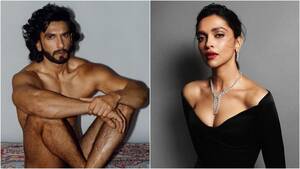 celebrity bollywood porn deepika - Ranveer Singh FINALLY shares his nude shoot on Insta. Deepika Padukone  says... - India Today