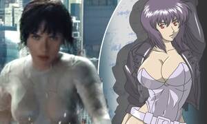 Ghost In The Shell Anime Porn - Scarlett Johansson debuts 'nude' suit in Ghost in the Shell trailer | Daily  Mail Online