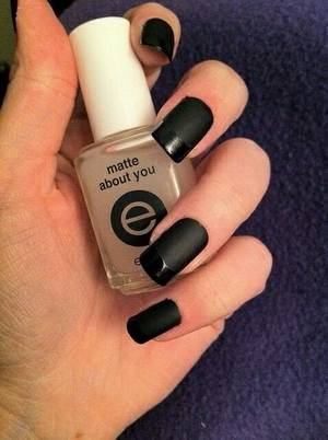 Black Stars With Nail Polish - Black