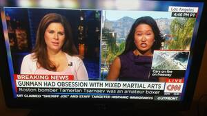 Erin Burnett Porn - CNN's Erin Burnett (@ErinBurnett) is attempting to link participation in  MMA to ISIS/\