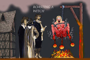 Fetish Witch Cartoon Porn - Burning At The Stake Witch Hunt Fetish Torture Art - Page 4 - HentaiEra