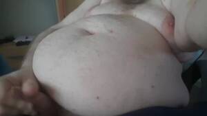 fat rub - Chubby rubs his fat belly and cums watch online