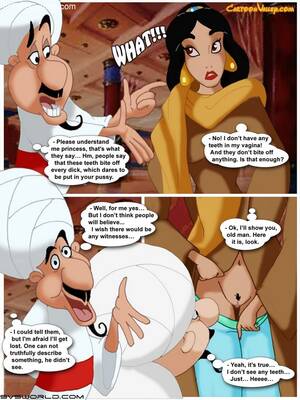 jasmine cartoon blowjob - Princess Jasmine And Deceitful Gossips Sex Comic | HD Porn Comics