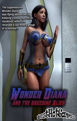 cartoon alien nude - Wonder Diana and the Breeding Alien Â» Sex Games, Erotic Games, Cartoon Porn  - Best Hot Games