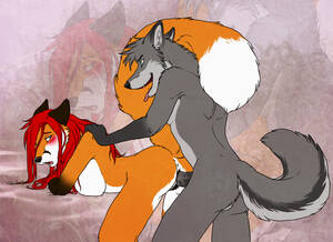 Fox Anthro Wolf Porn - Rule 34 - 2013 anthro anus bent over blush breasts canine female fox from  behind fuckie fur furry grey fur looking back male nude penetration penis  pussy pussy juice raised tail sex