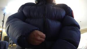 Bed Jacket Porn - Puffer Jacket Fetish Guy Fucks Huge Shiny Coat. Humping on Bed. Porn Video  - Rexxx