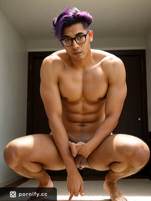 asian guy big dick - Purple-Haired Asian Guy with Big Dick Posing Tall and Neutral - 70-200mm  Lens | Pornify â€“ Free PremiumÂ® AI Porn