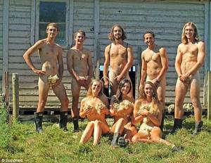 money need school student - Students from the vet school at Massey University in New Zealand pose for  their nude calendar