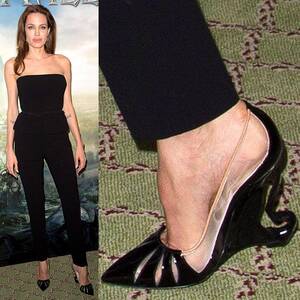 Angelina Jolie High Heels Porn - You Can Now Buy Angelina Jolie's Maleficent-Inspired Louboutin Wedges |  Louboutin wedges, Louboutin, Angelina jolie maleficent