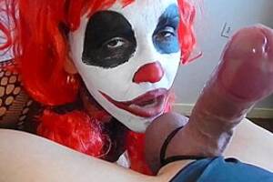 Clown Blowjob - Clown Gives Blowjob To Mysterious Masked Man And Gets What He Deserves. P3,  watch free porn