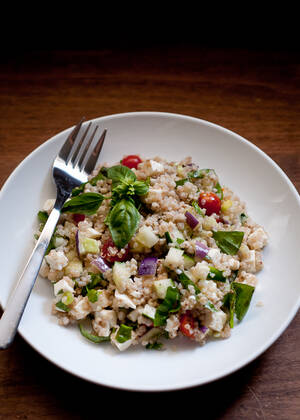 chubby nudists - Quinoa Buckwheat Salad with Veggies - Cafe Johnsonia