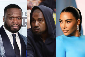 Dick In Kim Kardashians Pussy - Kanye Corrects 50 Cent Over Fake Kim Kardashian Diarrhea Post - XXL