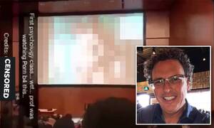 Accidentally Found Porn - Psychology Professor accidentally plays porn for his packed lecture hall |  Daily Mail Online