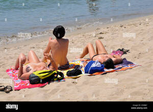 europe naturist beach videos - Nude Female Bathers Barceloneta Beach Barcelona Spain Europe Catalonia  Stock Photo - Alamy