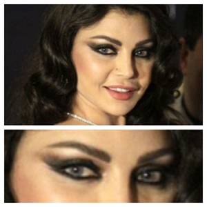 Haifa Wehbe Fake Porn - silver highlighter, bronze & black eyeshadow, kajal, fake eyelashes. Haifa  WehbeFake ...