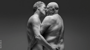 couples nudism from behind - Older Gay Couple Featured Nude in New Billboard Campaign