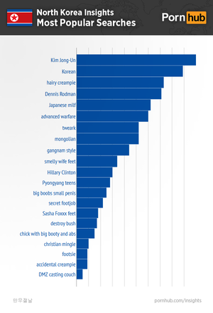 North Korea Sexy - Pornhub & North Korea - Pornhub Insights