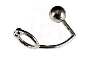 cock lock anal intruder cock ring butt plug - Stainless Steel Horseshoe Cock Ring with Anal Intruder â€“ Saints and Sinners