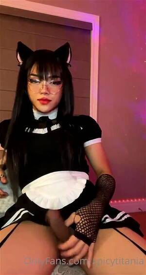 eat shemale cock - Watch Catgirl tranny eats own cum - Trap, Tranny, Femboy Porn - SpankBang