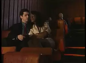 ebony sex in movie theater - Ebony fucked by young and old in the cinema (vintage) | xHamster