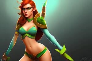 Dota 2 Windrunner Sexy - Windranger dota2 sexy girl | Wallpapers.ai