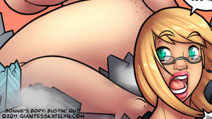 huge boobs mega giantess - Bonnie's Body: Bustin' Out!