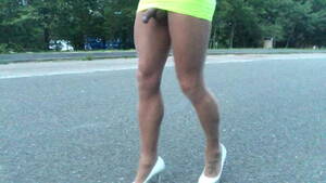 mini skirt public - Public road walk in yellow micro mini skirt . | xHamster