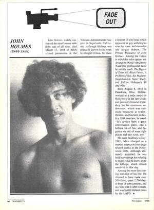 From The 70s Porn Stars Dead - Early obituaries for Gay Porn actors who died early from AIDS. They all  have fascinating stories and are not forgotten. : r/gaybros