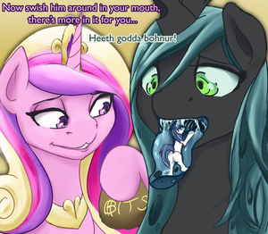 Cadence Porn Mlp Chrysails - 12978 - suggestive, artist:limelightu, princess cadence (mlp), queen  chrysalis (mlp), shining armor (mlp), alicorn, arthropod, changeling, changeling  queen, equine, fictional species, mammal, pony, unicorn, feral, friendship  is magic, hasbro, my little