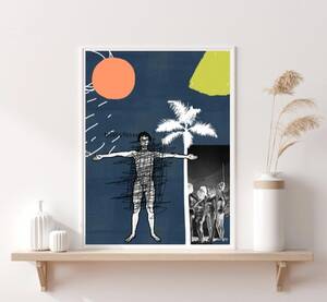 ebony beach nudism - Nudist Pop Art Bikini Girls Palmtree Vintage Ocean Dada - Etsy Norway