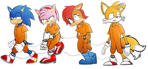 Amy Sally Acorn Porn - 134671 - safe, artist:carouselboi, amy rose (sonic), miles \