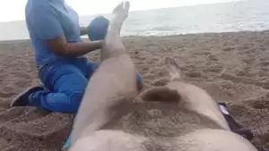 beach massage nude video - Nude massage on the beach | xHamster