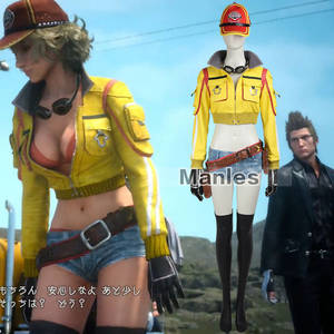 Cosplay Final Fantasy Gay Porn - Final Fantasy XV Cindy Aurum Cosplay Costume Female Yellow Jacket Halloween  Sexy Costume Game Outfit Custom