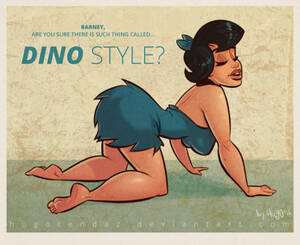 Betty Rubble Dino Porn - hugotendazillustrations: Got this idea the other day, maybe it is already  done, but here's my take on that After Betty Rubble from The Flintstones,  Wilma is on the way also Made in